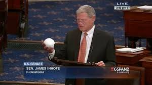 James Inhofe snowball on the senate floor.